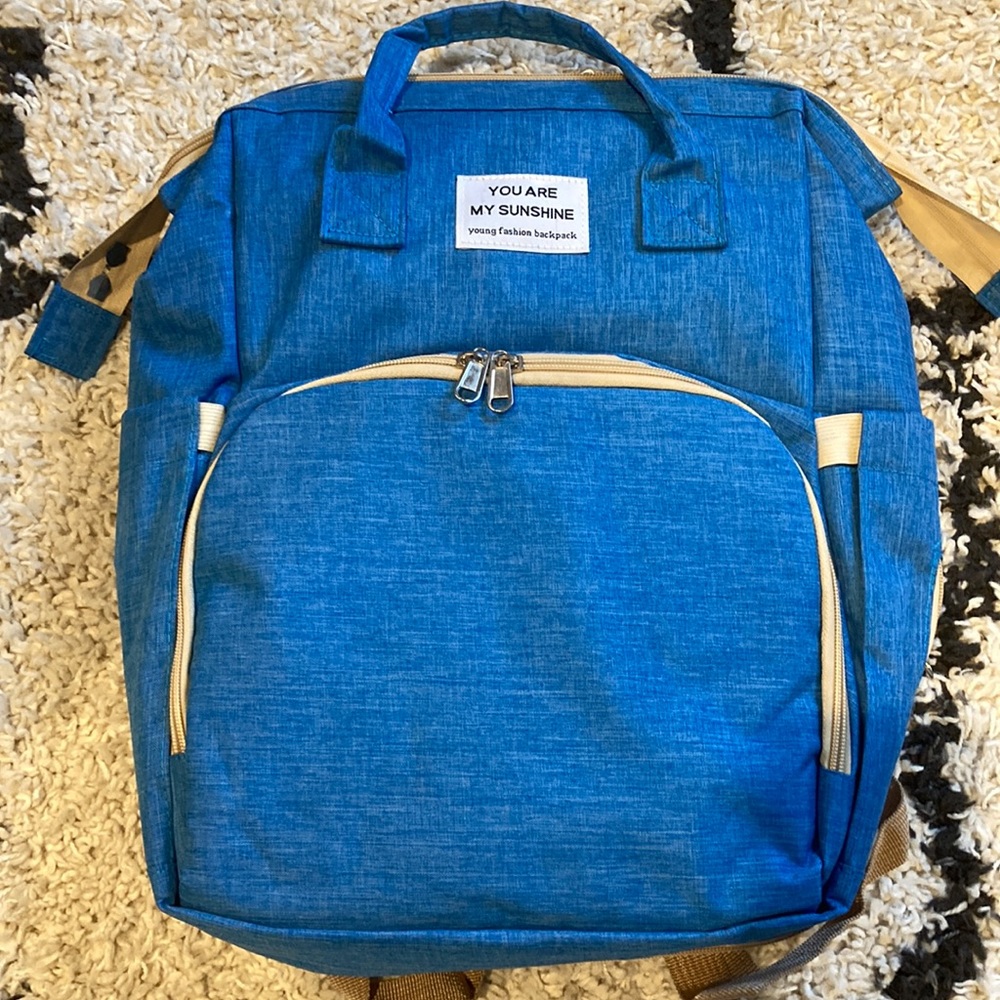 YOU ARE MY SUNSHINE by Young Fashion Backpack diaper bag backpack, NEW